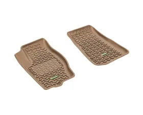 Quadratec Ultimate All Weather Front Floor Liners Tan Jeep Commander XK | Grand Cherokee WK 2005-2010